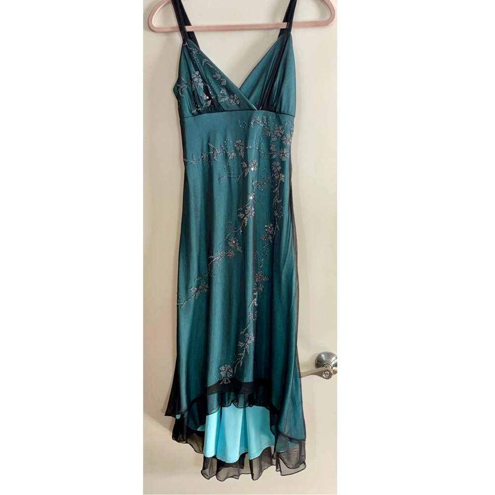 Emerald green midi dress size small